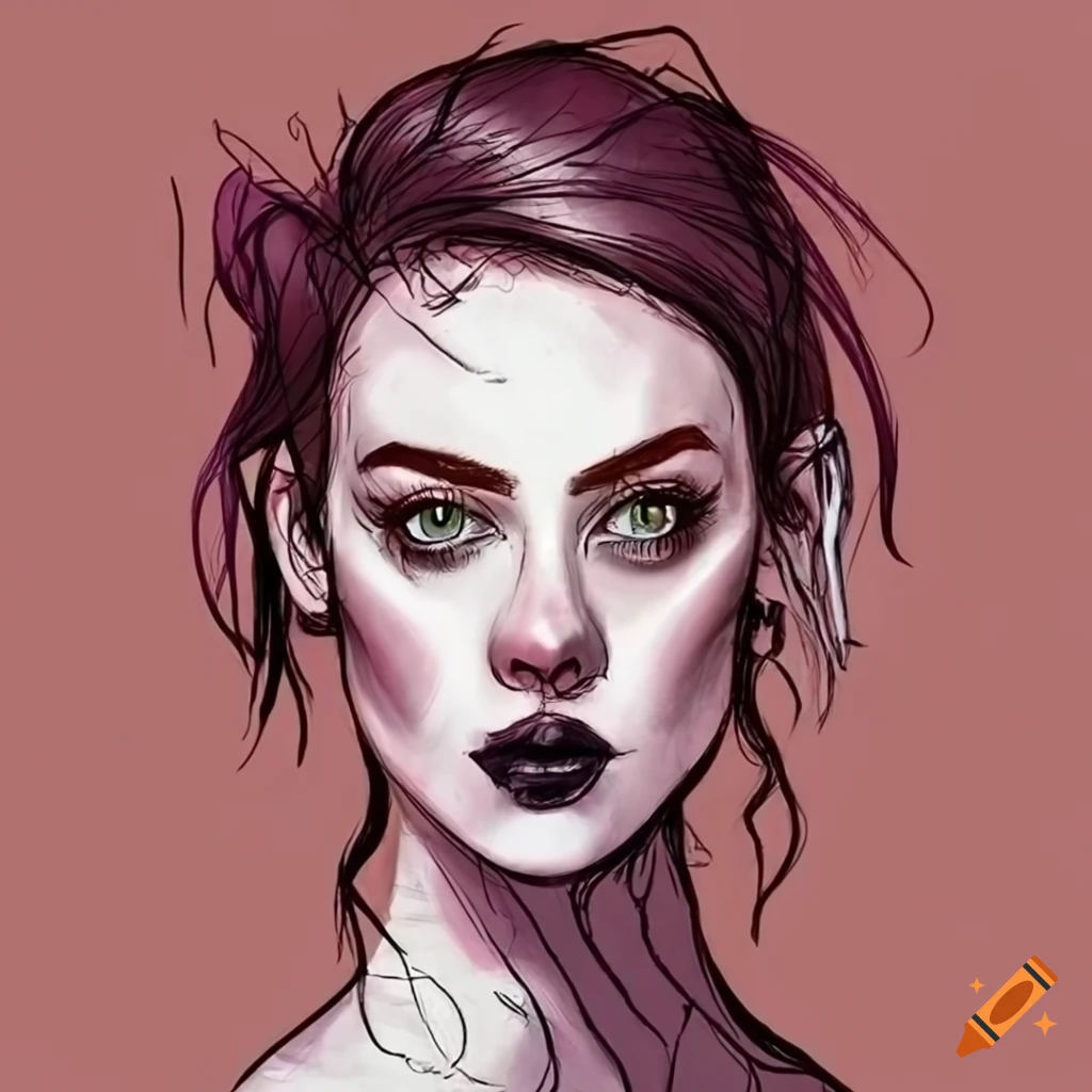 Alternative Rock Woman Sketch On Craiyon Alternative Rock Woman Sketch On Craiyon