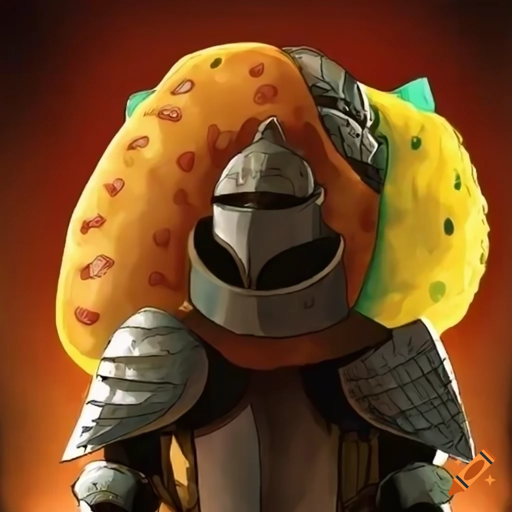 illustration of a taco warrior