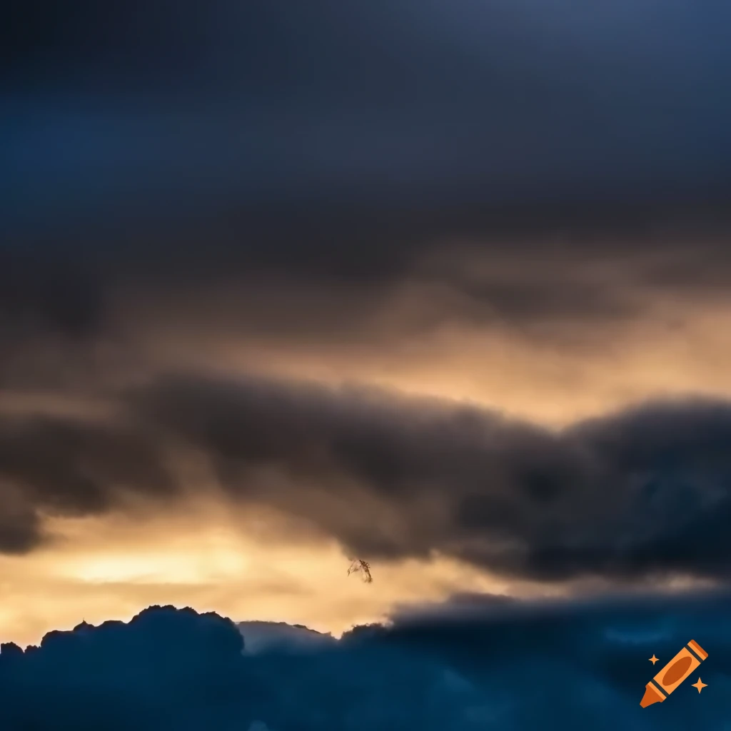 white building under dramatic sky