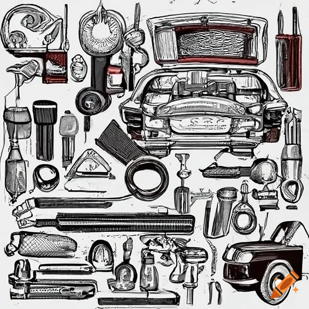 Car repair tools for diy mechanics on Craiyon