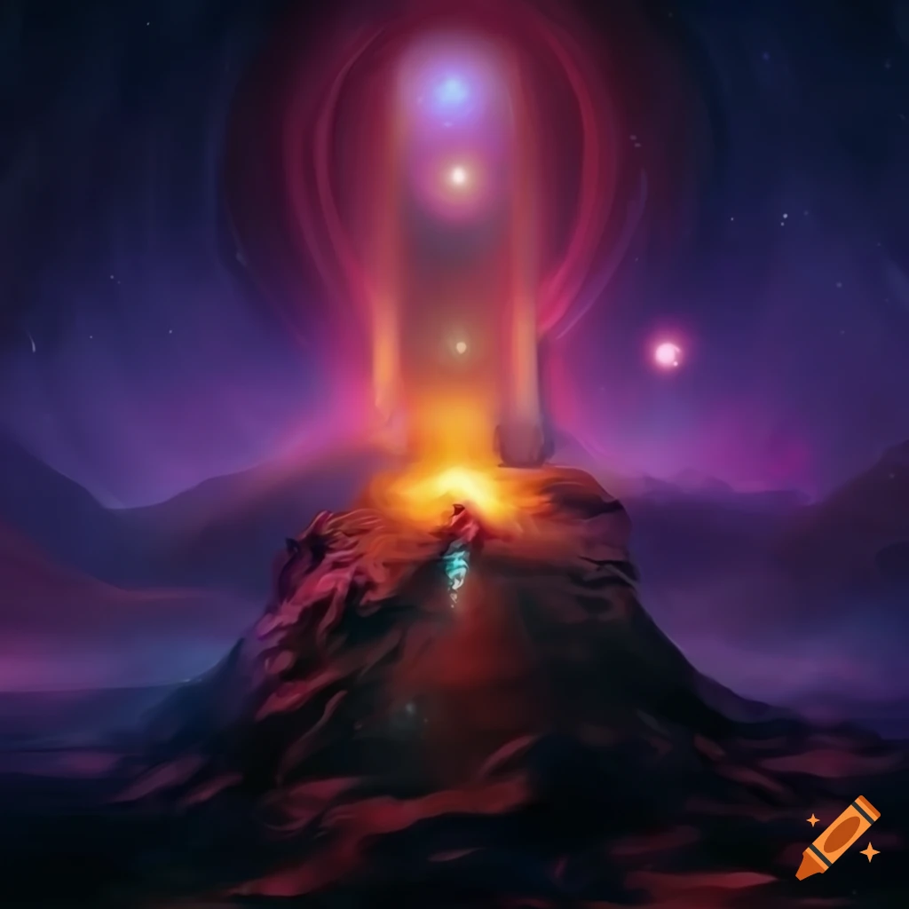 Digital painting of a fantasy parallel universe on Craiyon