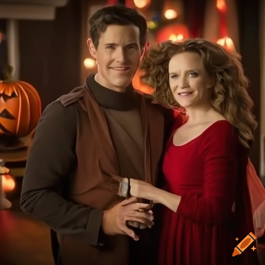 Romantic halloween movie poster