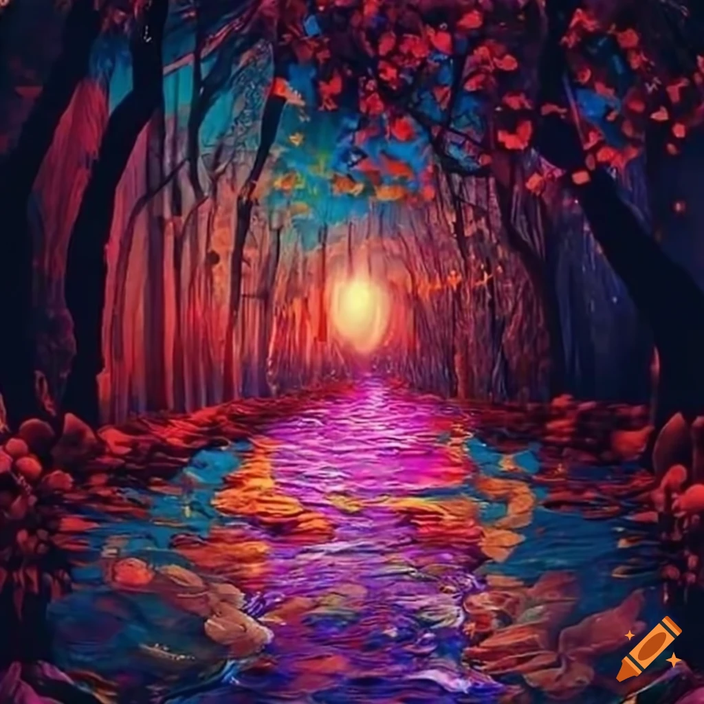 vibrant and peaceful art