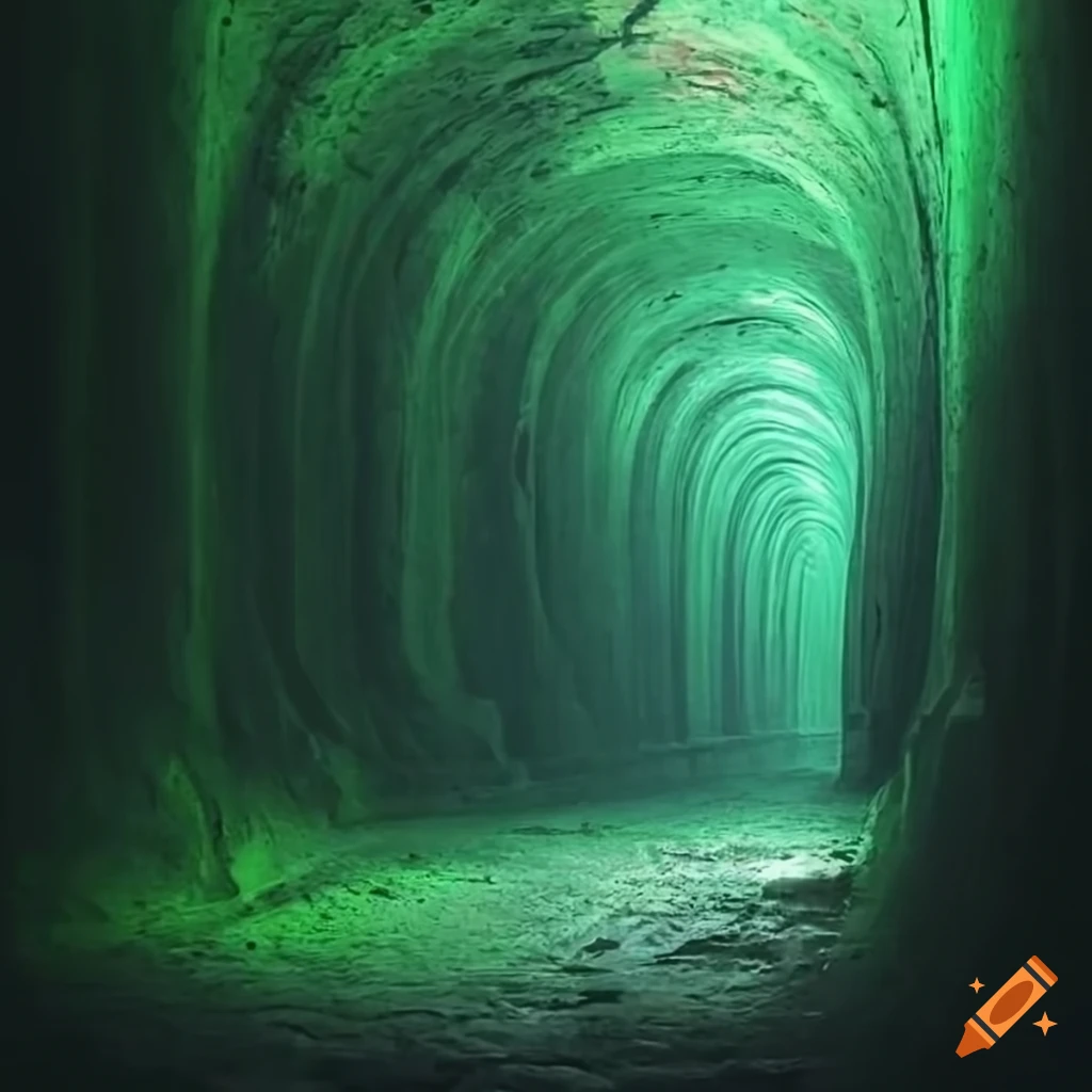 ominous green tunnel