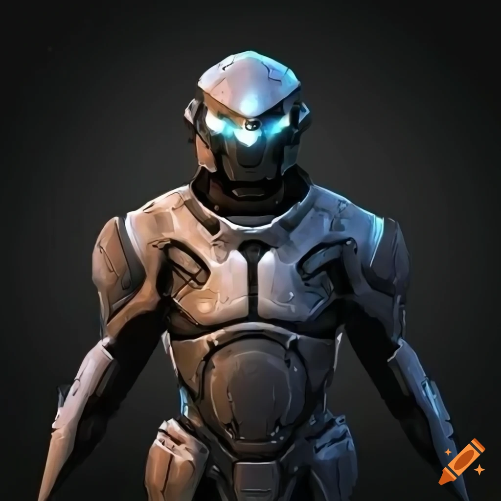 illustration of sci-fi armor