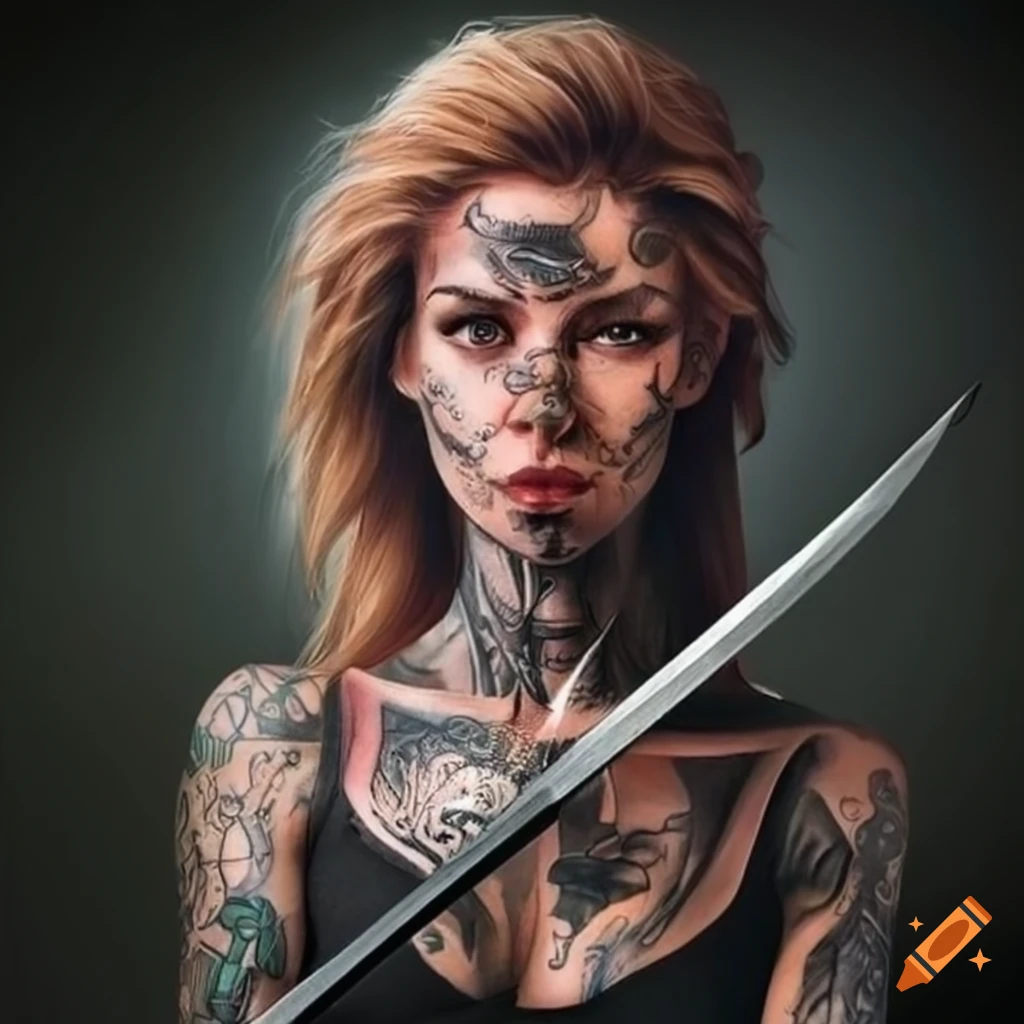 50 Fighting Warrior Tattoos | Art and Design | Warrior tattoo, Female  warrior tattoo, Girl back tattoos