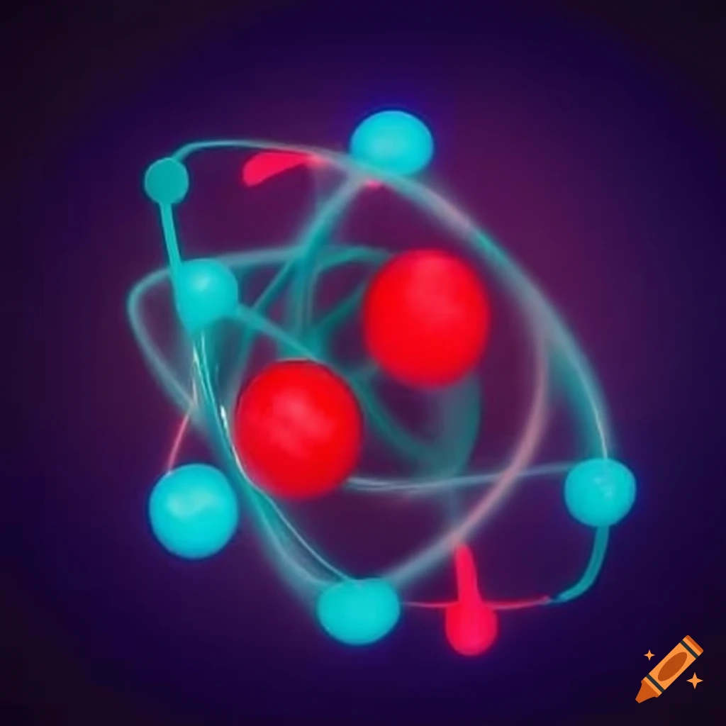 Illustration of an atomic model