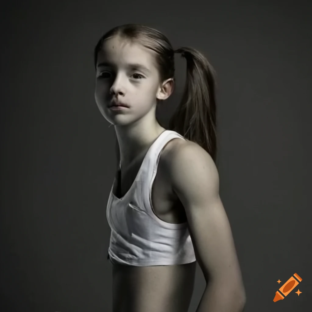 14yearold athlete doing long jump on Craiyon