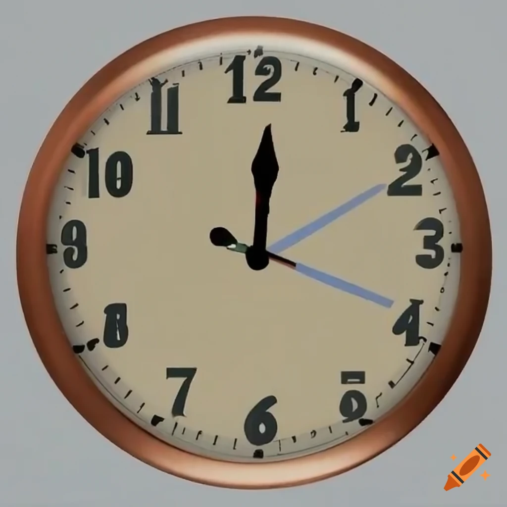 Clock showing 12 o'clock