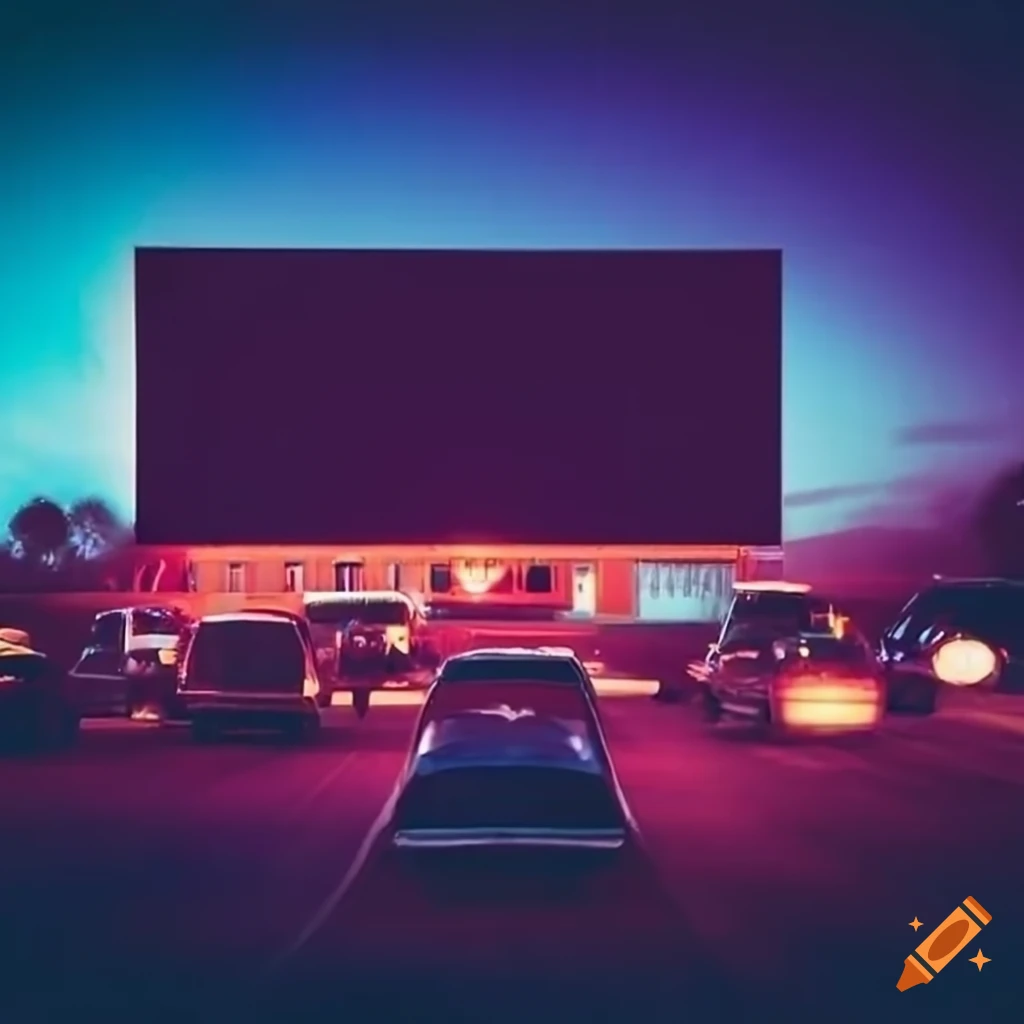 Night Time Drive in Theater On Craiyon