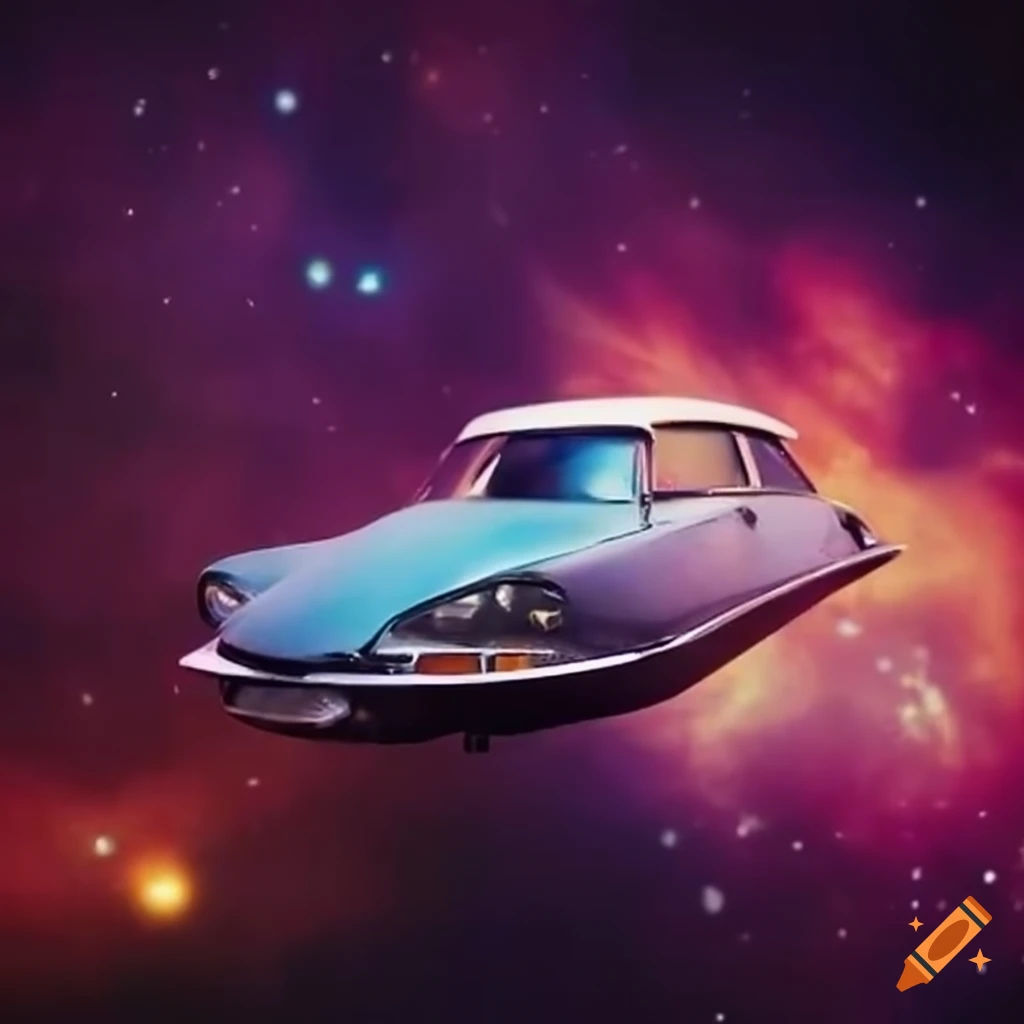 Citroën DS floating in space