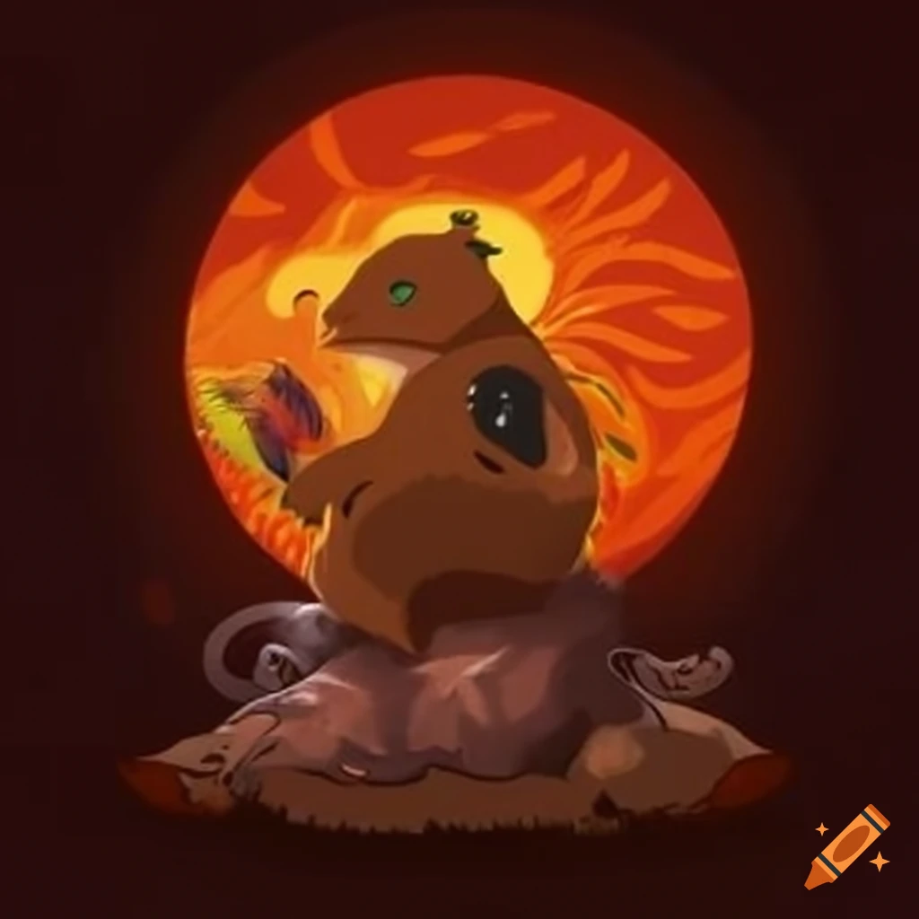 shield with beaver and phoenix designs