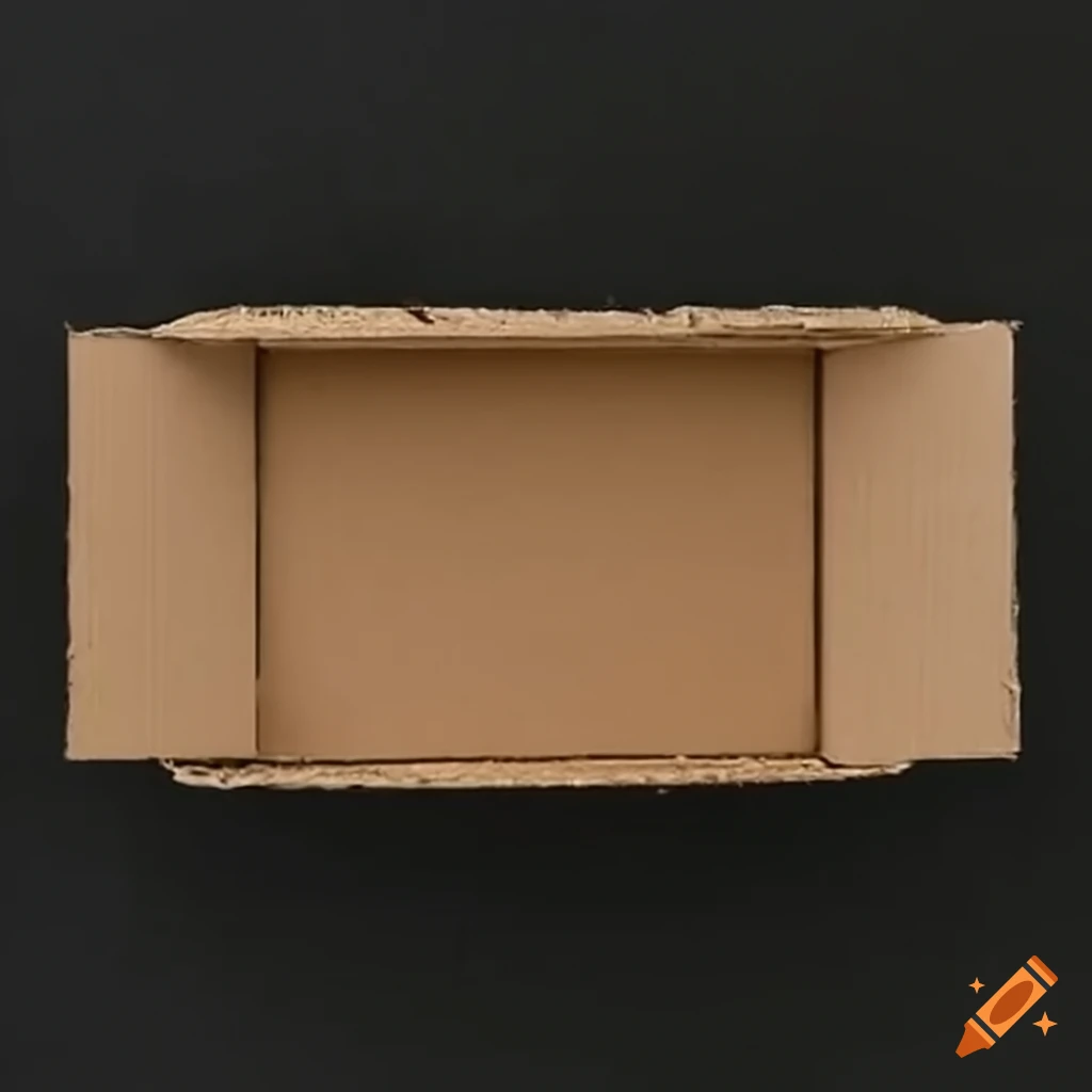 word art inside a cardboard box