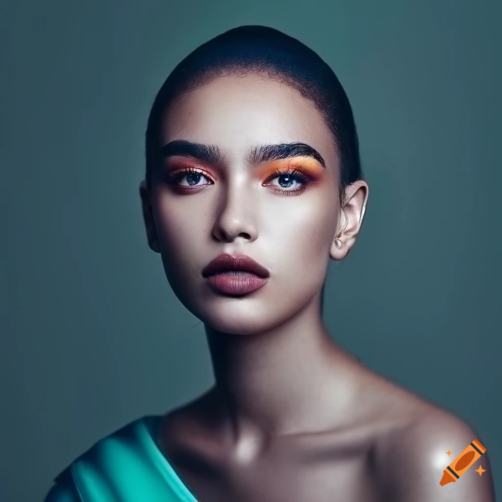 High fashion portrait for social media campaign on craiyon