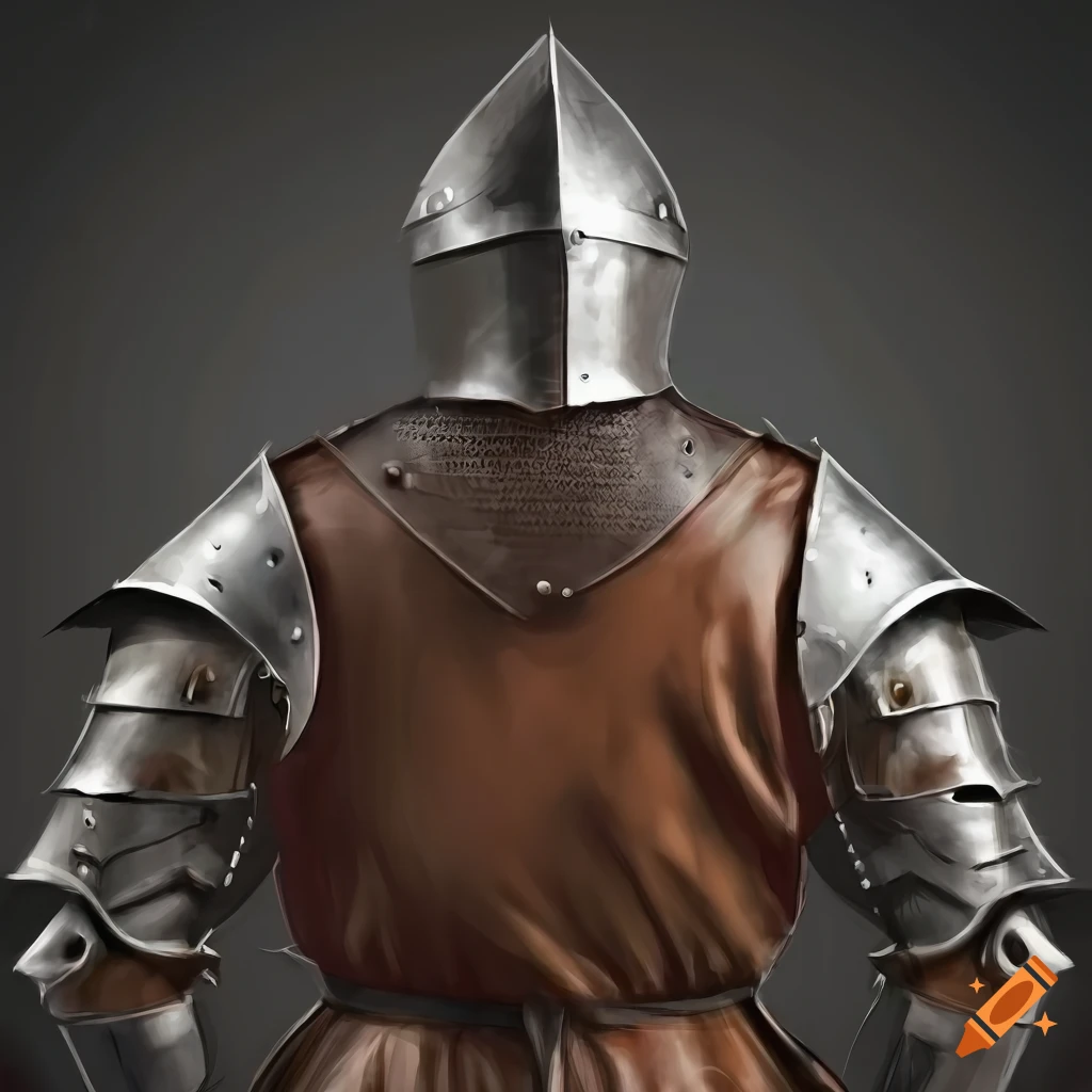 concept art of a medieval knight in armor