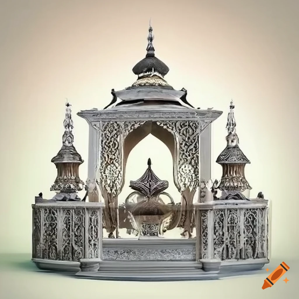 silver ornamental islamic gazebo