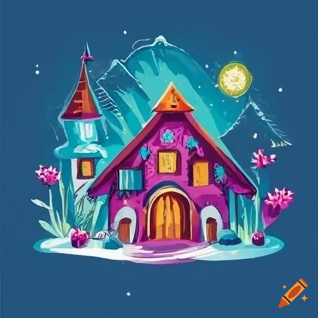colorful-illustration-of-a-fantasy-house-on-craiyon