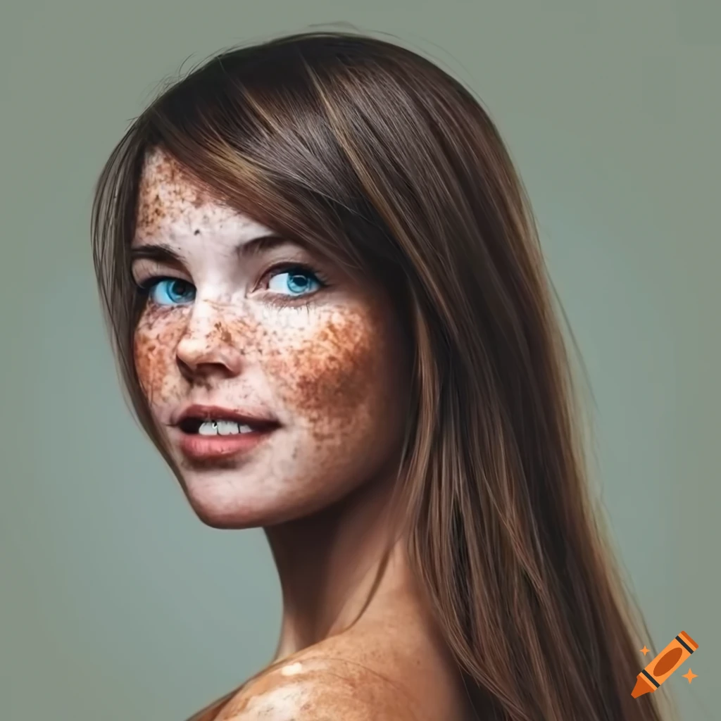portrait-of-a-beautiful-young-woman-with-freckles-and-dark-brown-hair