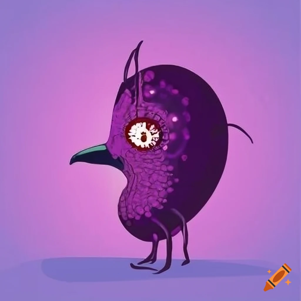 microscopic image of virus being engulfed