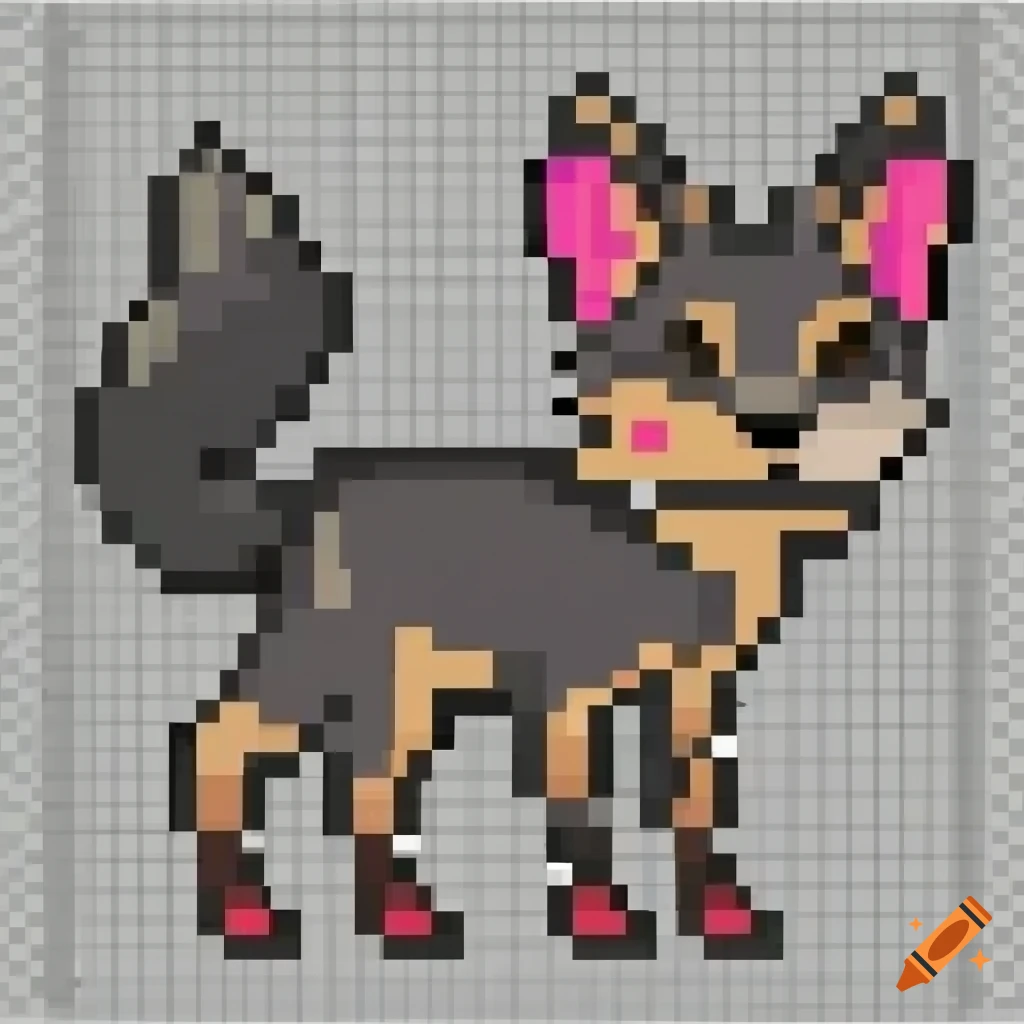 Dog in pixelart 32x32 by SuchANameS on DeviantArt