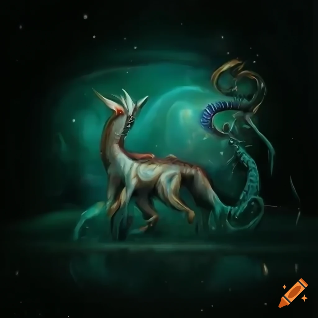 oil-painting-of-an-elegant-aquatic-mythical-creature