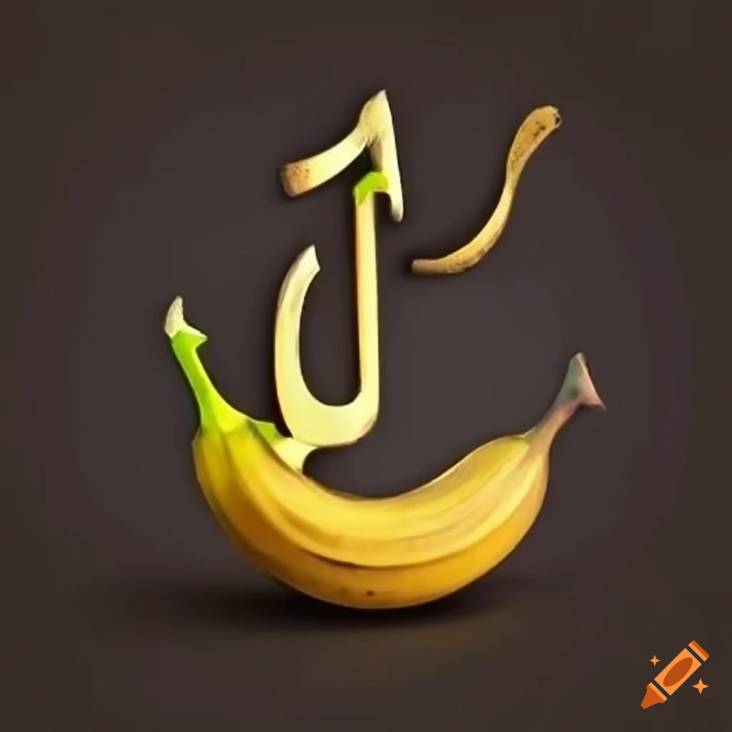 banana carving of the symbol of Allah