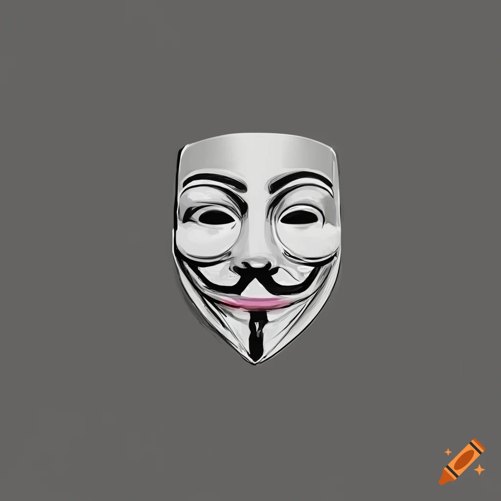 Anonymous mask logo. Unlock the intrigue of anonymity with this