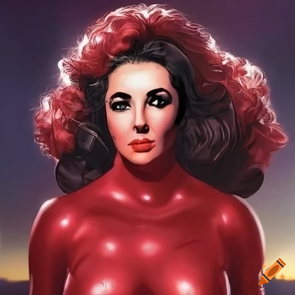 illustration-of-a-powerful-mature-woman-in-a-red-catsuit-on-craiyon