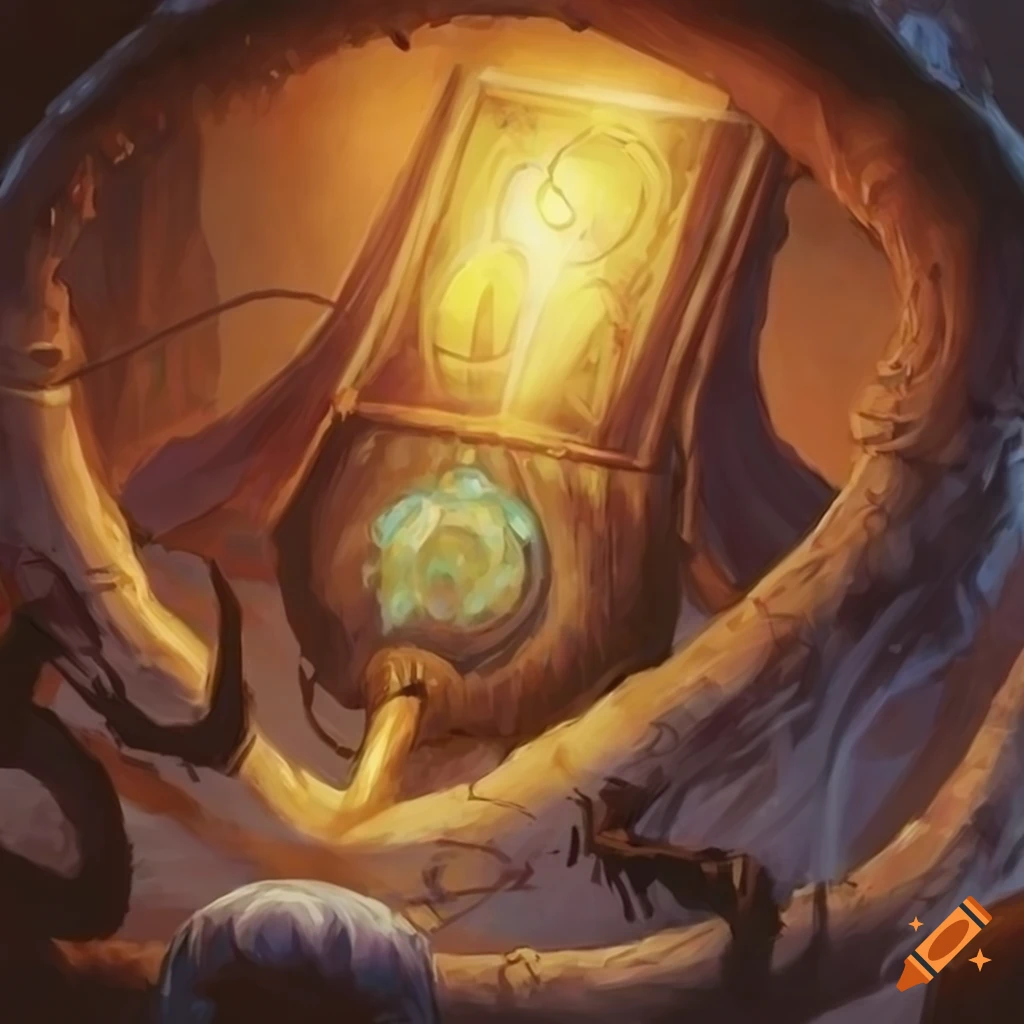 MTG art of a clear past artifact