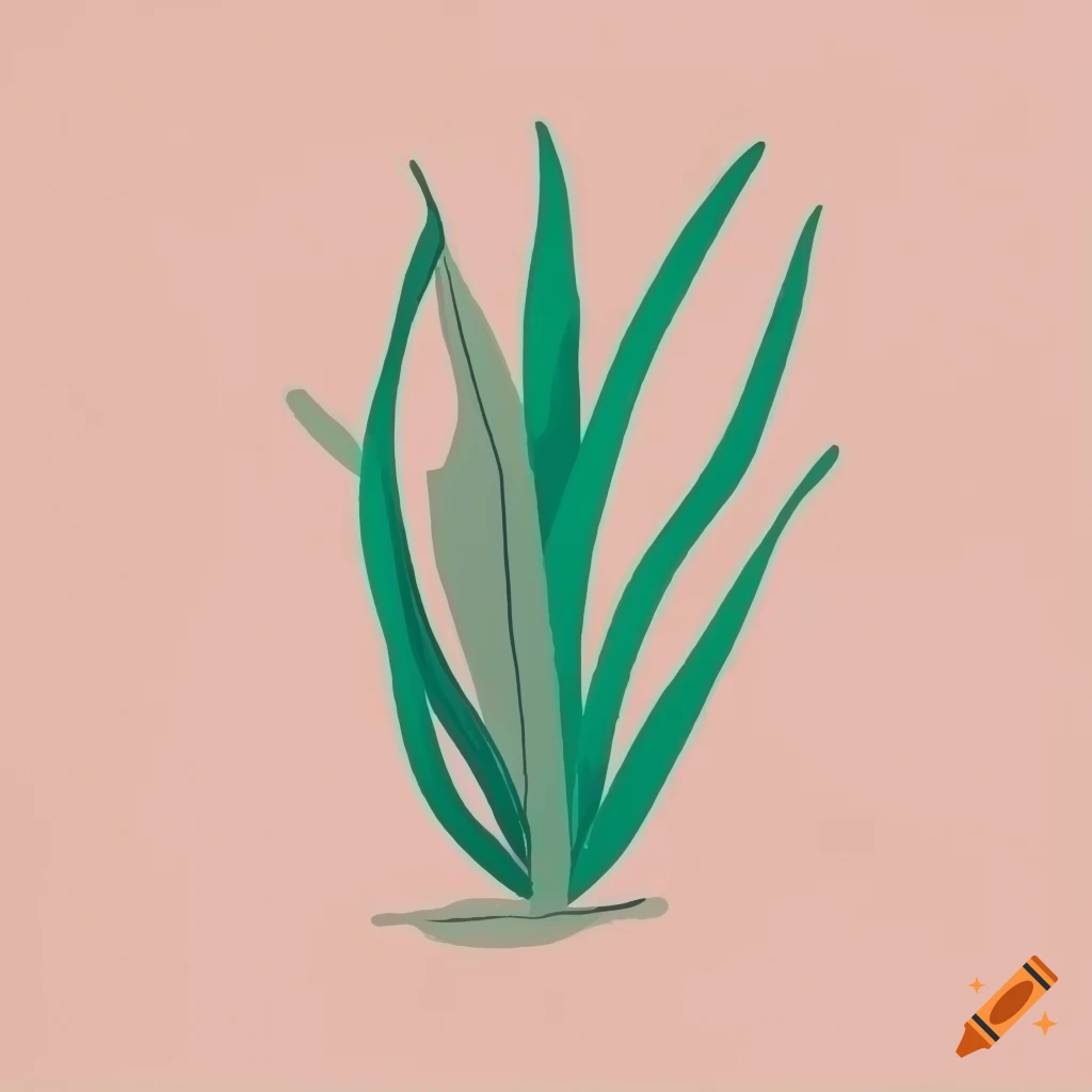 minimalistic drawing of organic crops