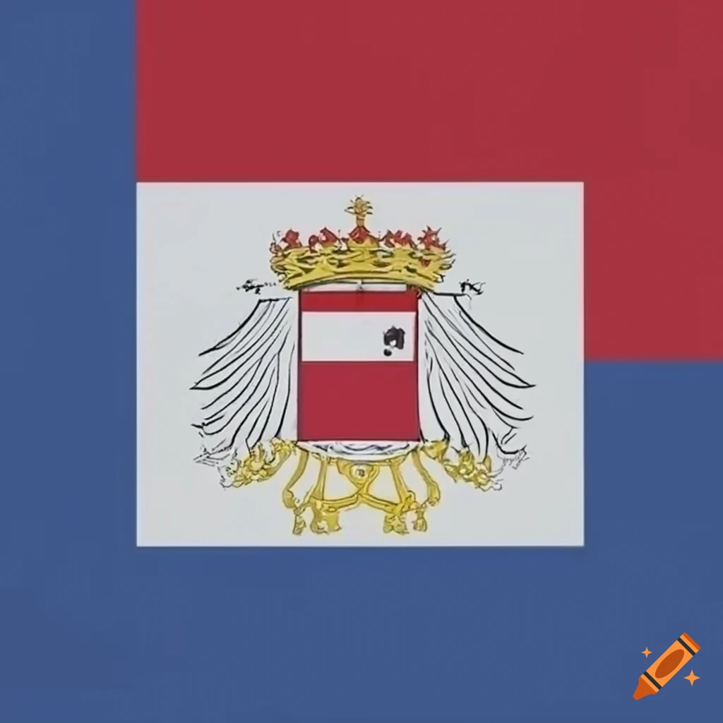 The flag of the netherlands with the emblem of poland on craiyon
