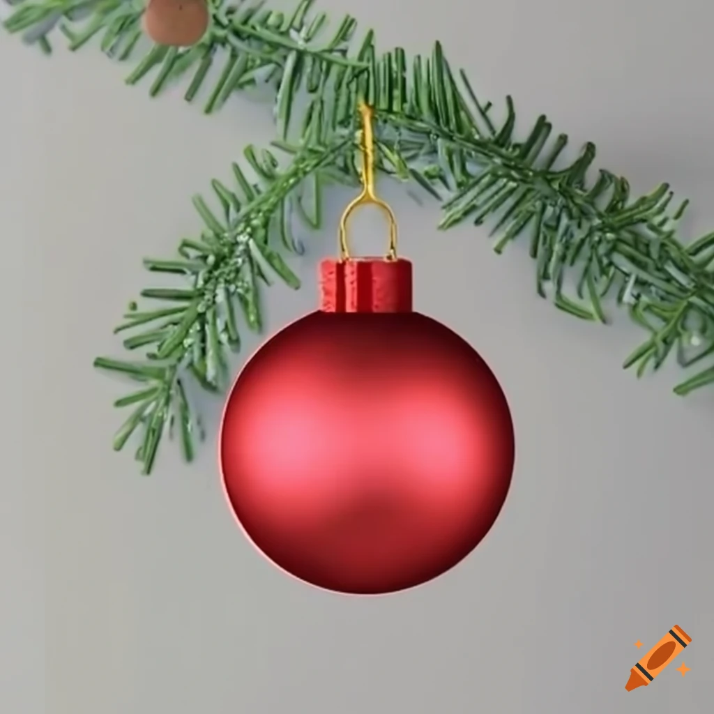mockup of a Christmas ornament