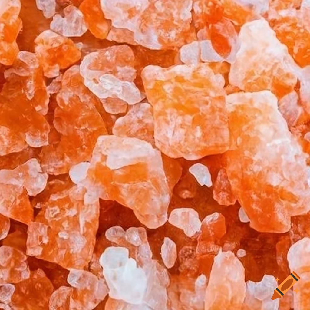 Himalayan salt crystals
