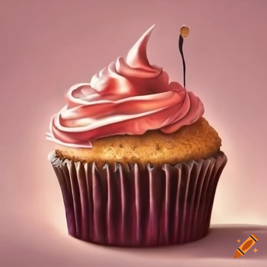 Cupcake Drawing with Pastel Pencils