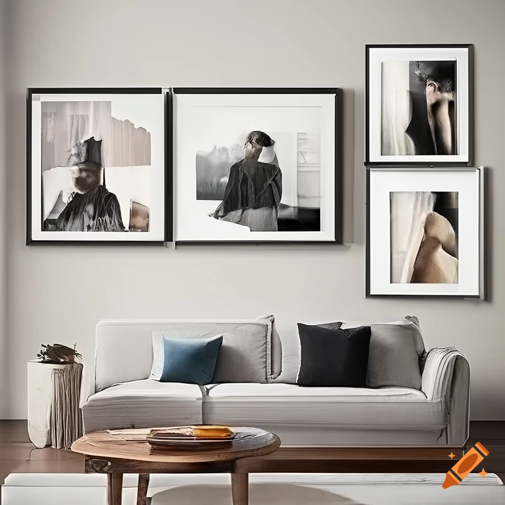 Creating a dynamic gallery wall with artwork and photographs