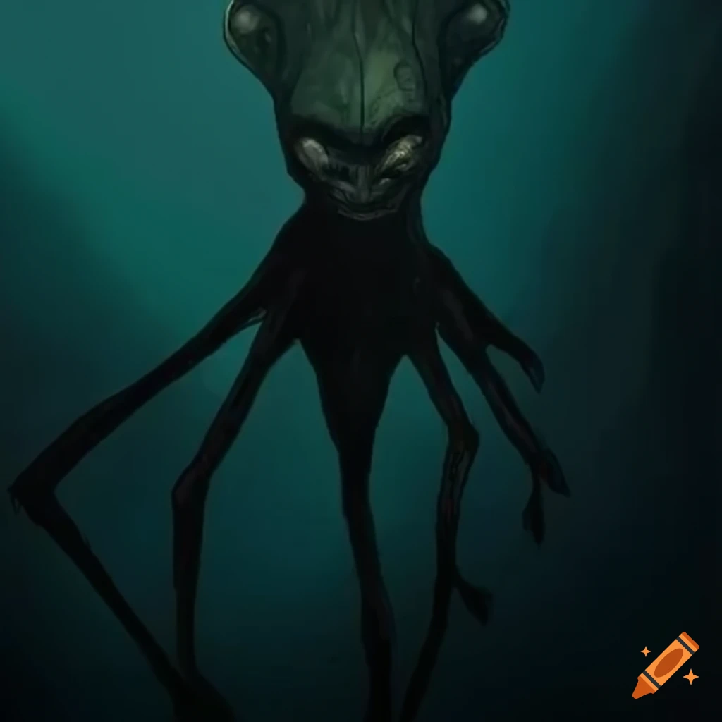Alien artwork inspired by Trevor Henderson on Craiyon