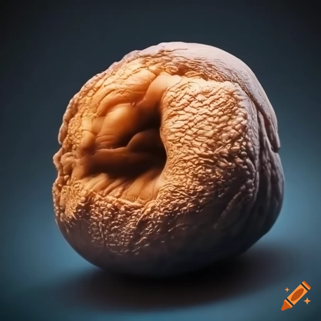 close-up of realistic nuts