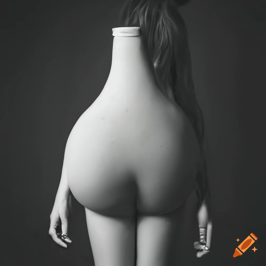 unique milk bottle shaped like a butt