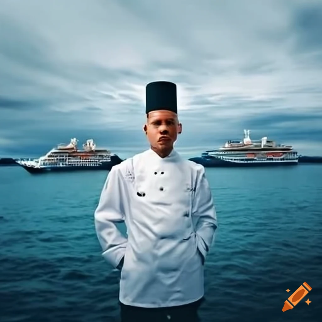 chef-at-a-deserted-cruise-ship-port-on-craiyon