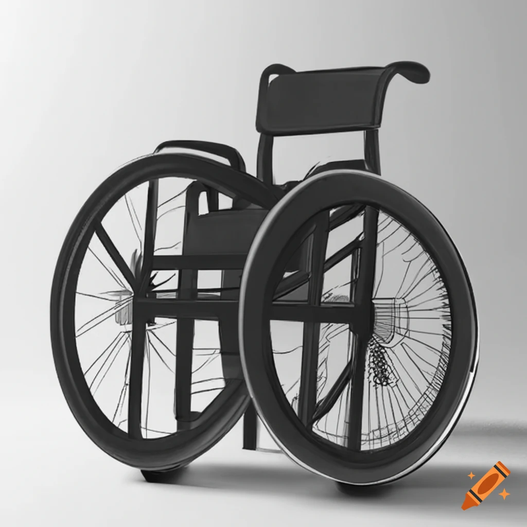 3d drawing of an innovative wheelchairfriendly chair