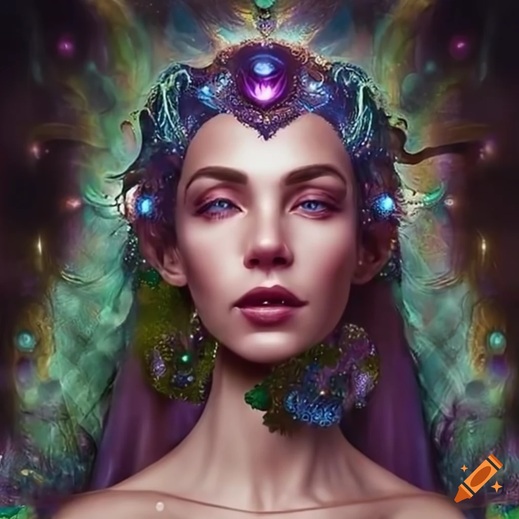 ethereal avatar goddess woman artwork
