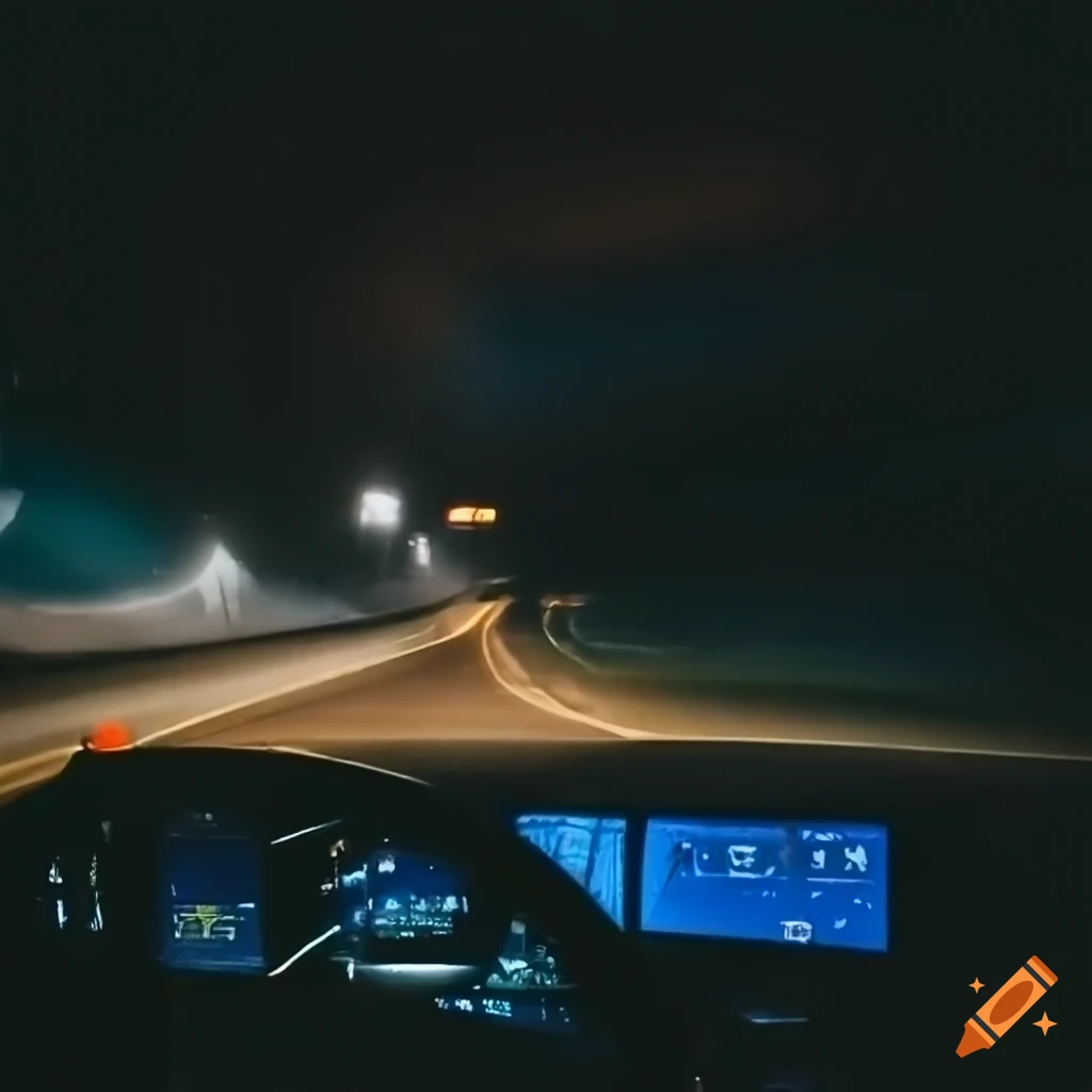 car dashboard during morning commute