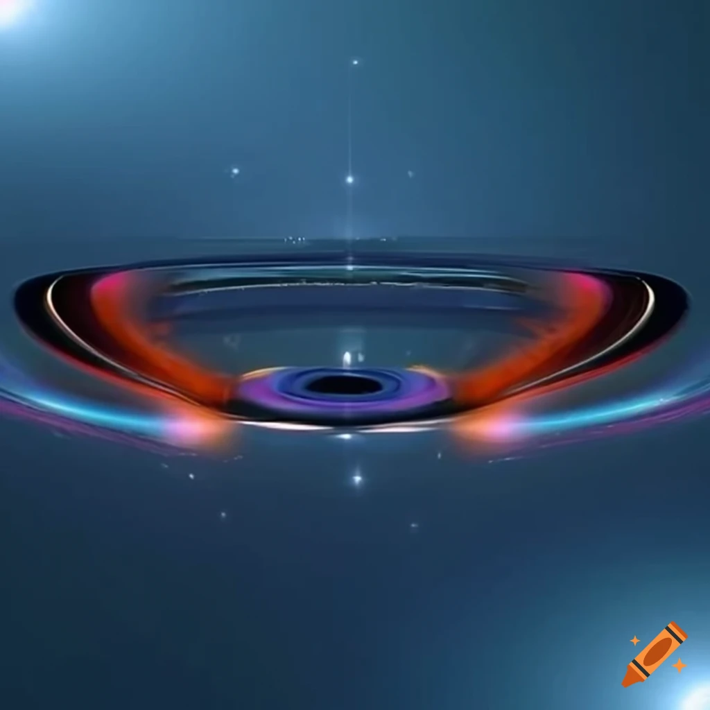 Hyper realistic 3d black hole artwork