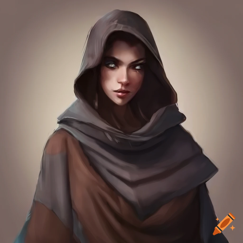 Portrait Of A Young Female Dnd Rogue With Detailed Clothing On Craiyon 0357