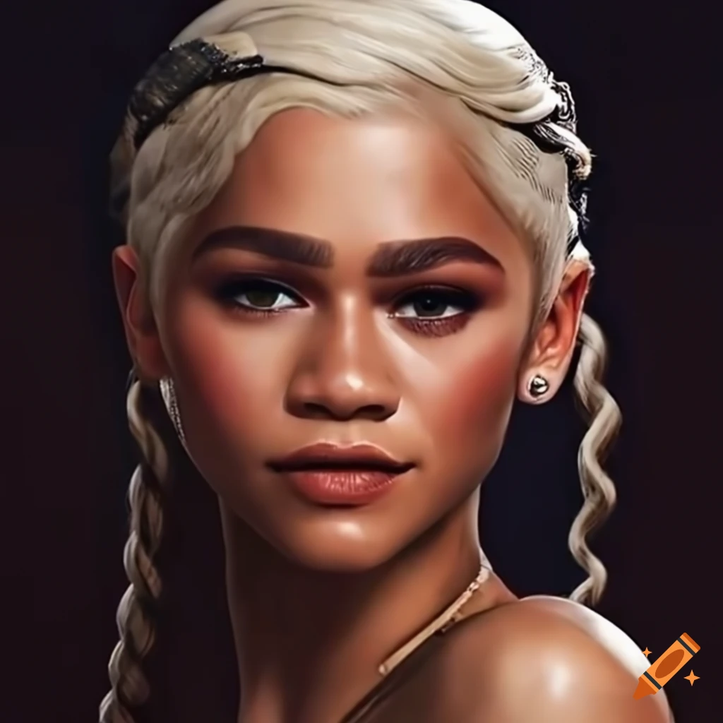 Zendaya as daenerys cosplay on Craiyon