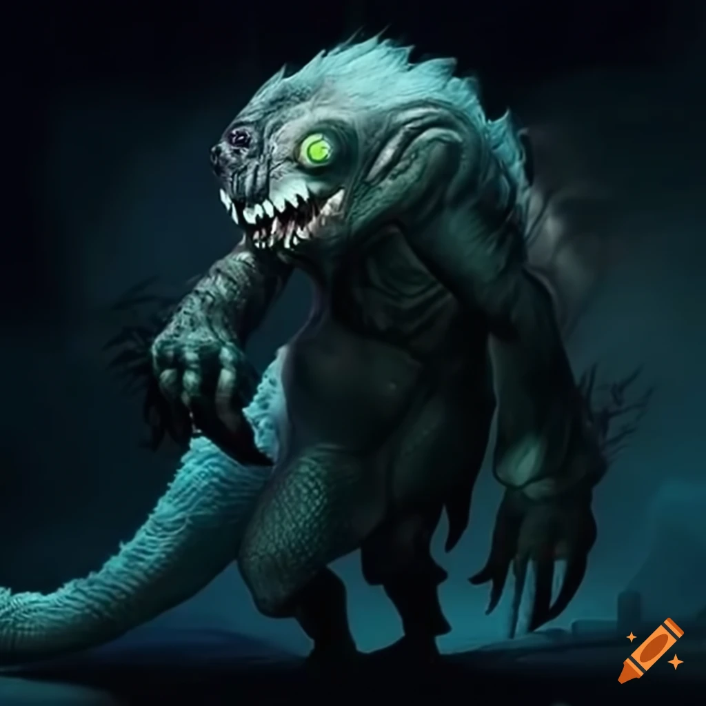 Image of a monster on Craiyon