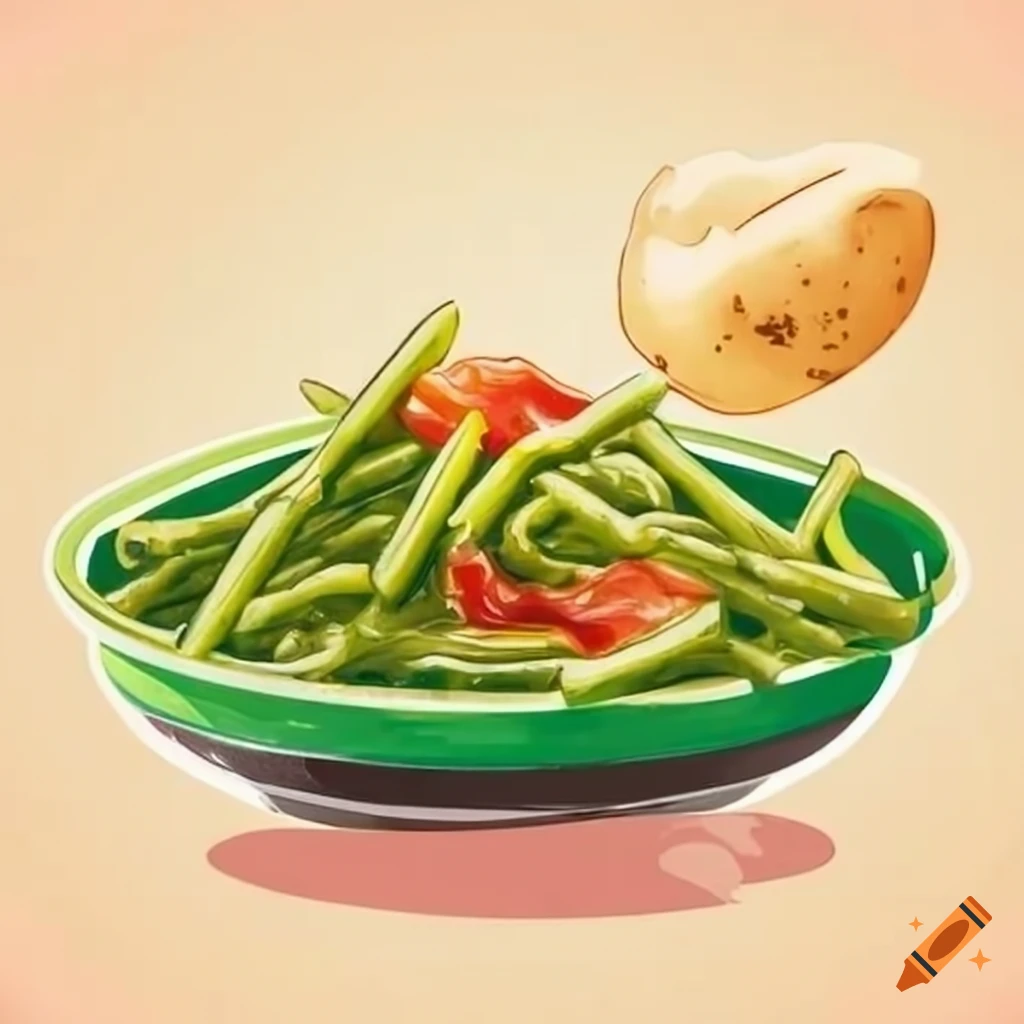Delicious Green Bean Soup With Potatoes On Craiyon