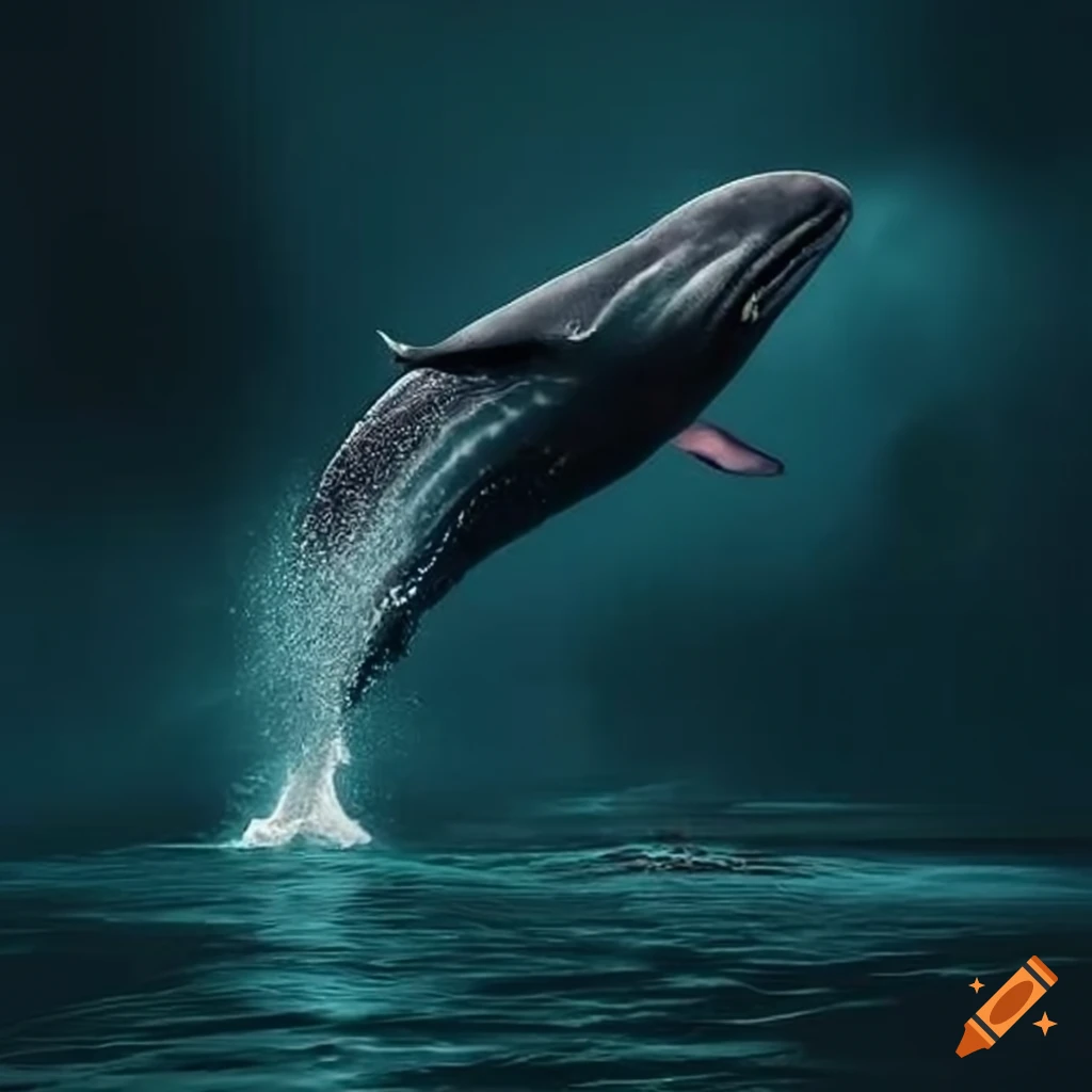 whale turning into ashes in a futuristic album cover