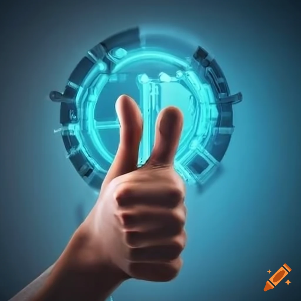 satisfied client giving thumbs up to tech support