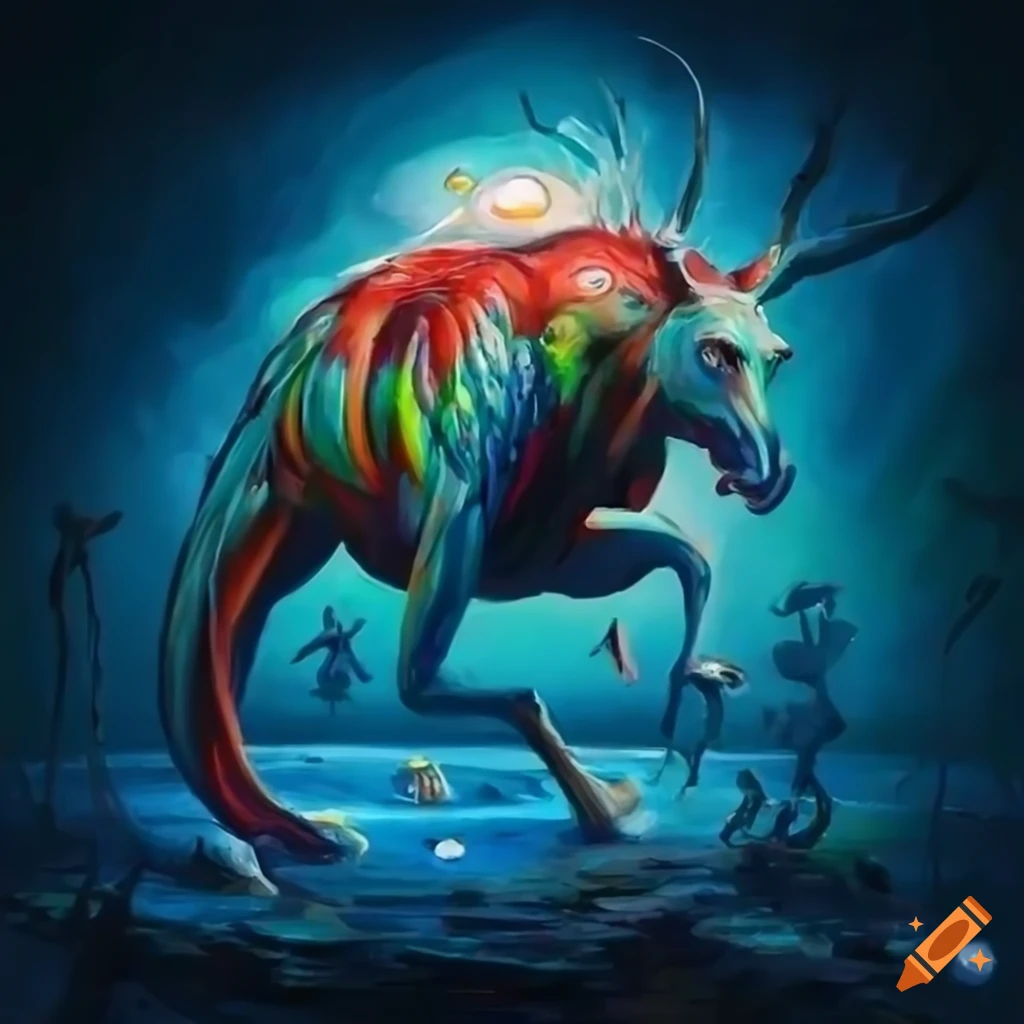 Oil Painting Of An Elegant Aquatic Mythical Creature On Craiyon oil-painting-of-an-elegant-aquatic-mythical-creature-on-craiyon
